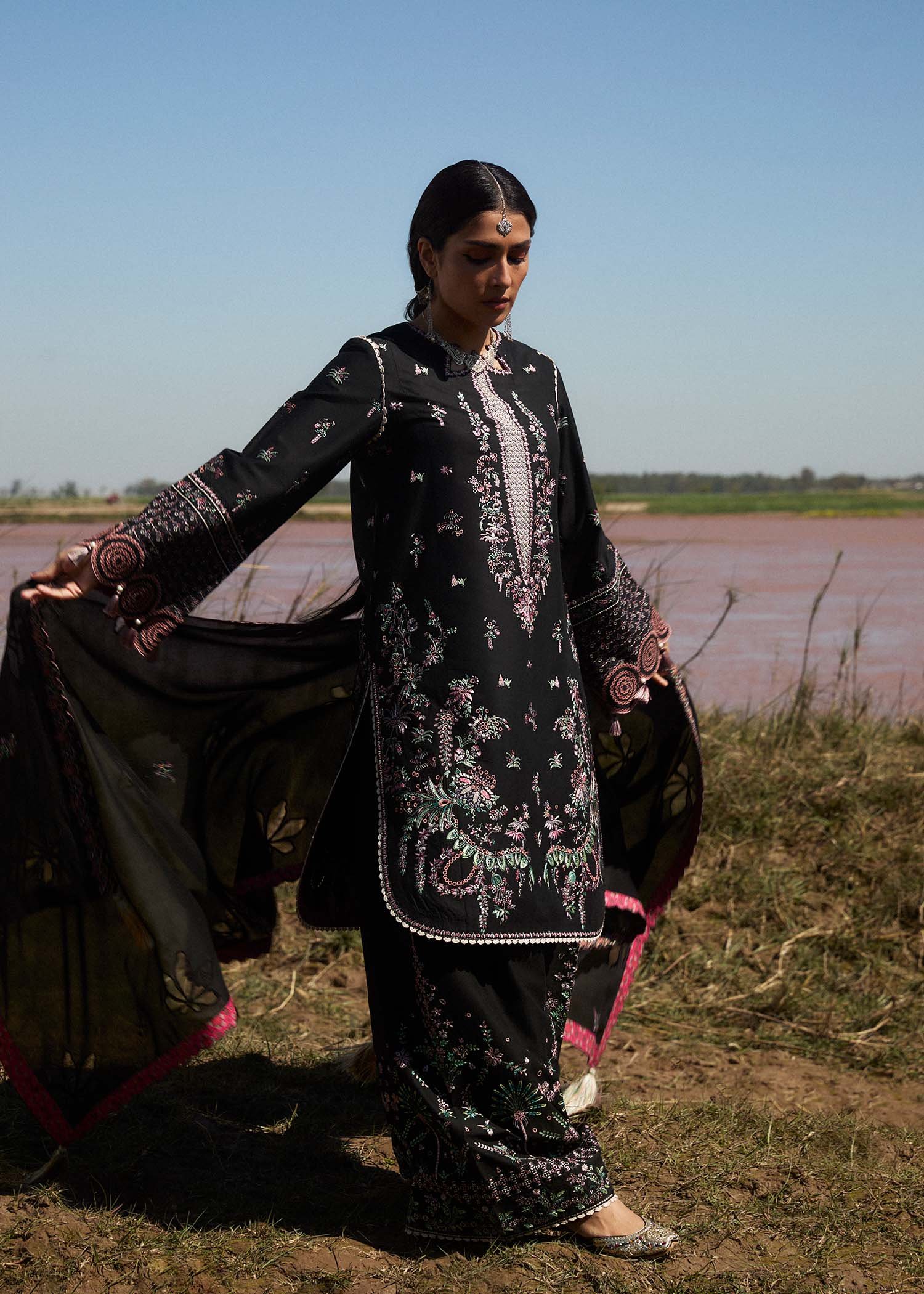Siyah - Dupatta - Mix & Match